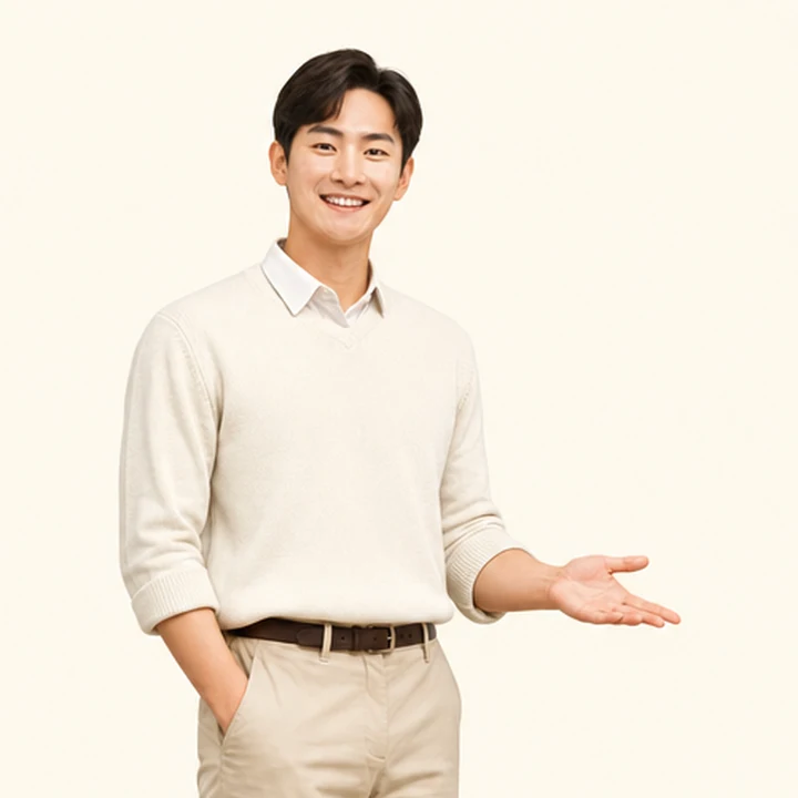 그랑콜레오스 신차 장기렌트카 상담 신청을 안내하는 담당자